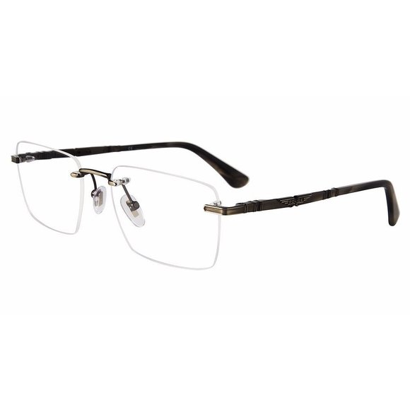 Police VPLF87 0A21 Glasses - US POLICE OPTICAL VPLF84 Eyeglasses TOTAL-ANTIQUE-PEWTER-0K20 54mm